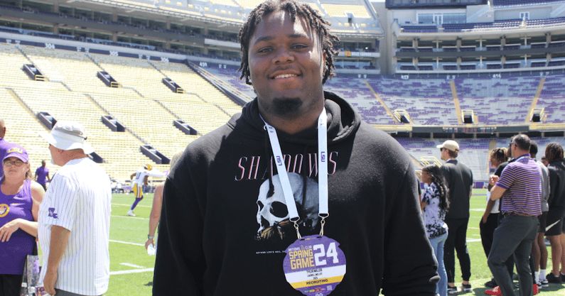 The latest on one of LSU's top commits in 4-star OL Tyler Miller (Photo: Shea Dixon/On3)